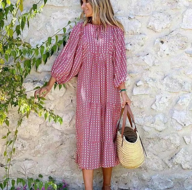 Emma™ | Blomstrende Boho Maxikjole